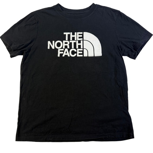The North Face Tops - The North Face Womens Black Graphic Logo T-Shirt Size M Short Sleeve Cotton Tee